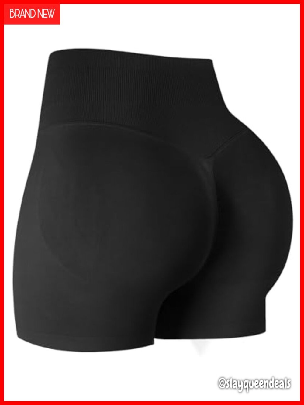 High Waisted Seamless Scrunch Butt Gym Shorts Biker Athletic Yoga